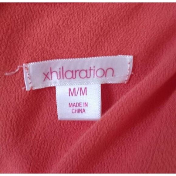 XHILARATION PEACH ROMPER SZ.M EUC - Picture 3 of 4